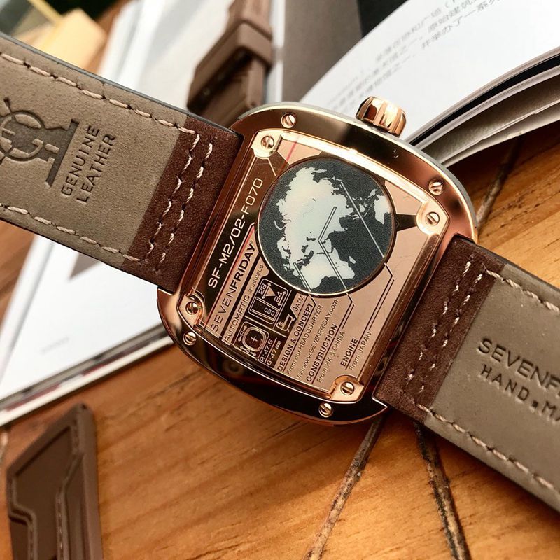 七个星期五复刻手表Sevenfriday自动机械男表后盖图