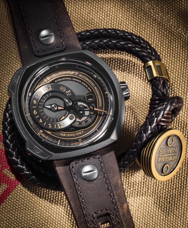 七个星期五复刻手表Sevenfriday自动机械男表正面图