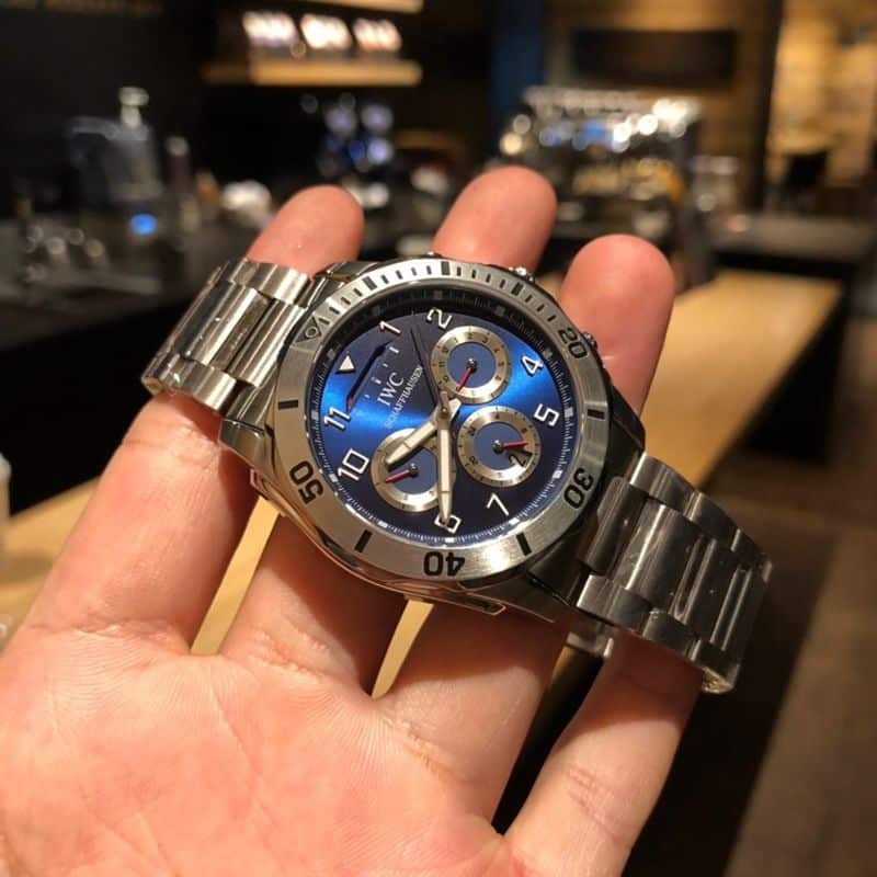 万国复刻手表IWC动能储备显示日月星辰空军一号特种部队专用腕表正面图