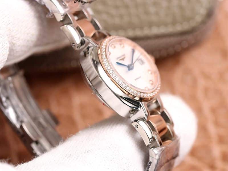 浪琴复刻手表Longines表心月系列腕表侧面图