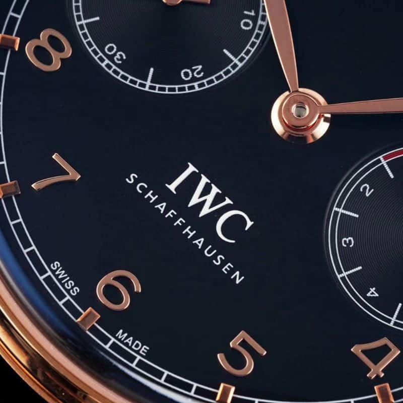 IWC万国高仿手表葡萄牙系列年历男士机械腕表细节图