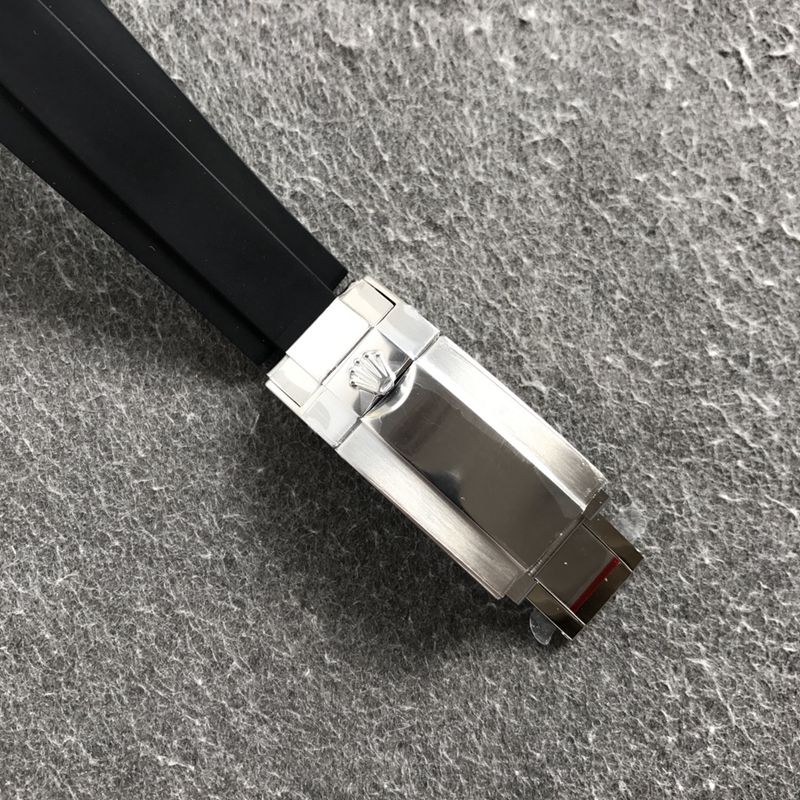 劳力士顶级精仿手表白金迪通拿系列陨石面男士机械腕表表扣图