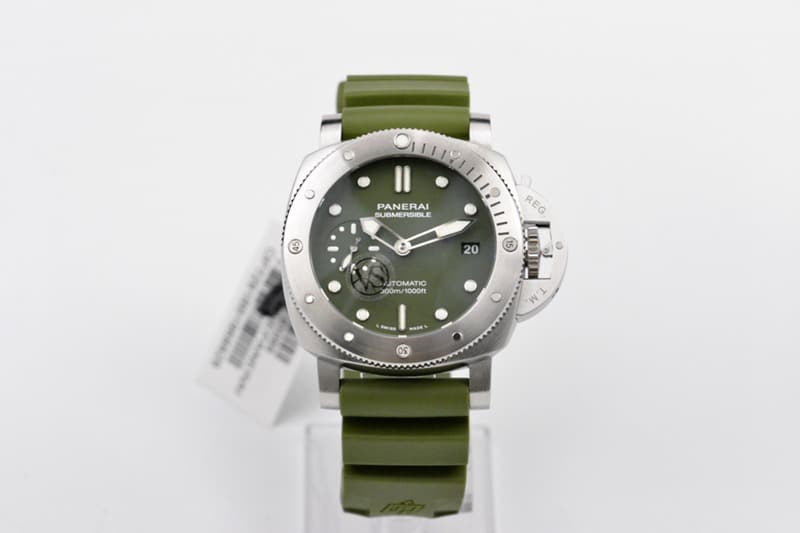 VS厂2020 沛纳海复刻新品PAM1055手表 42MM 绿海魂正面图
