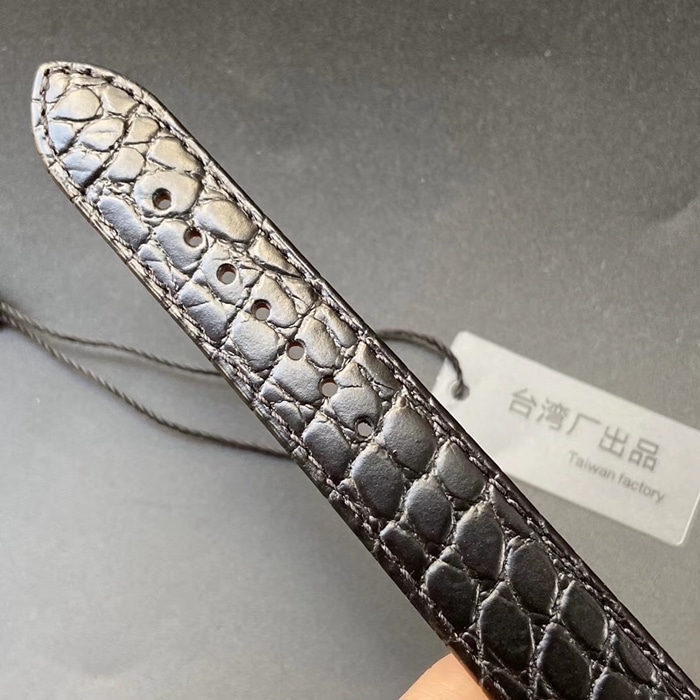 顶级复刻手表浪琴情侣表白盘黑带嘉岚系列石英皮带腕表表带图