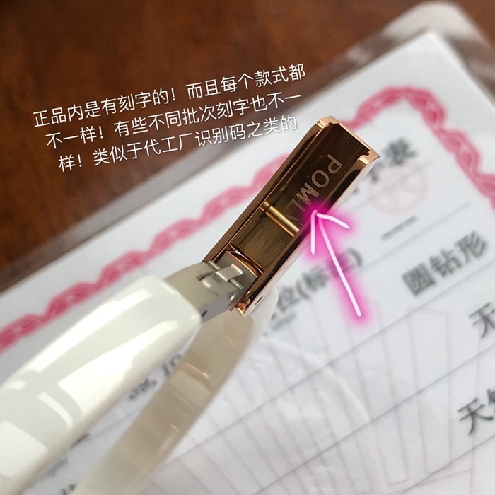真金真钻顶级复刻手表宝格丽女款白盘白带B.zero 1系列石英皮带腕表细节图