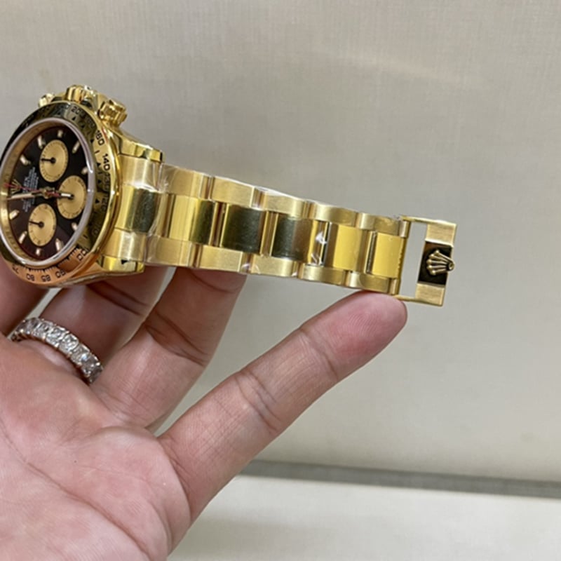 劳力士 迪通拿男款真金真钻腕表表链图