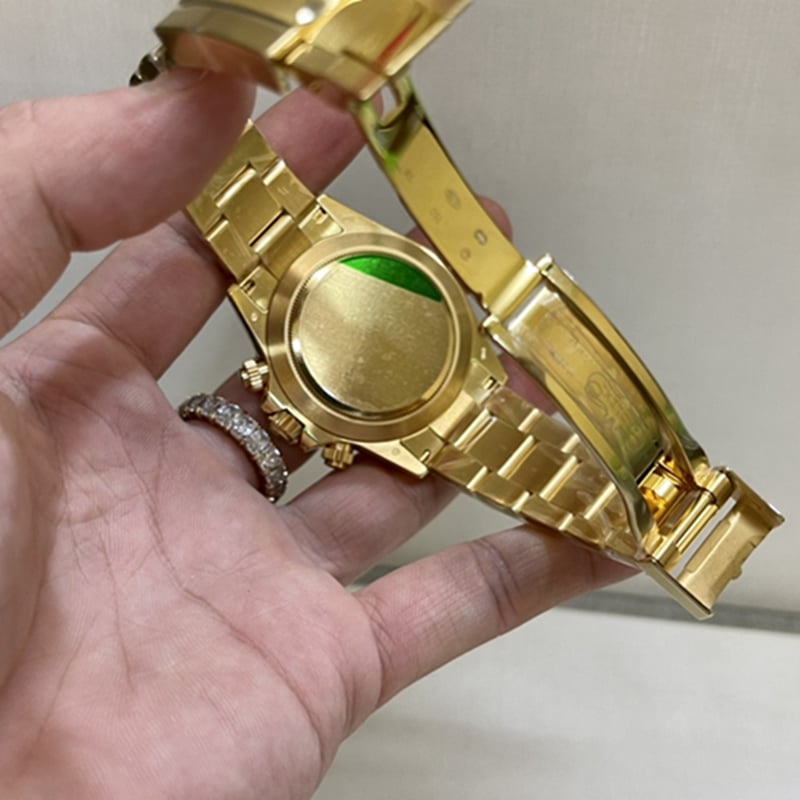劳力士 迪通拿男款真金真钻腕表表扣图