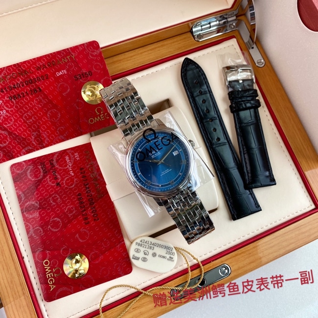 顶级复刻原单手表欧米茄蝶飞系列男款机械手表正面图