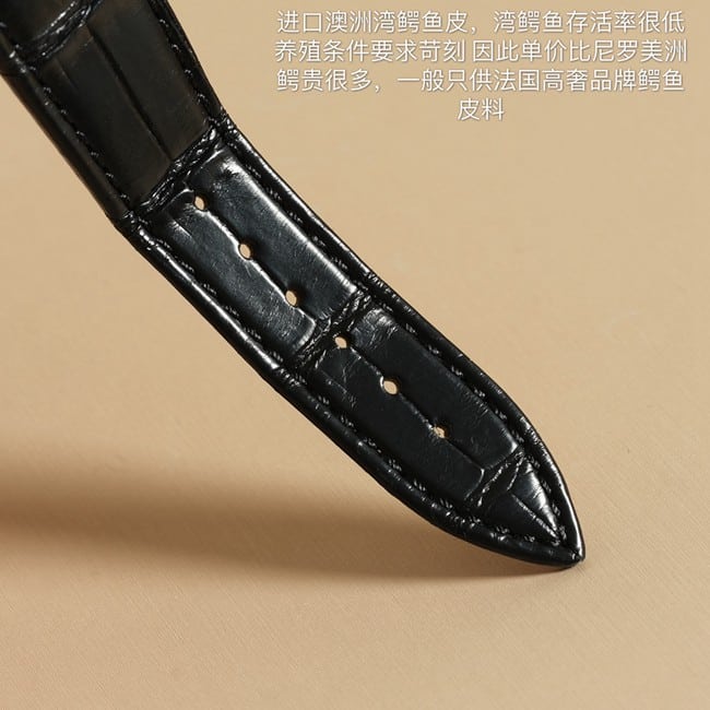 真金真钻爱彼顶级复刻手表女装皇家橡树系列黑盘黑带石英皮带手表皮带图