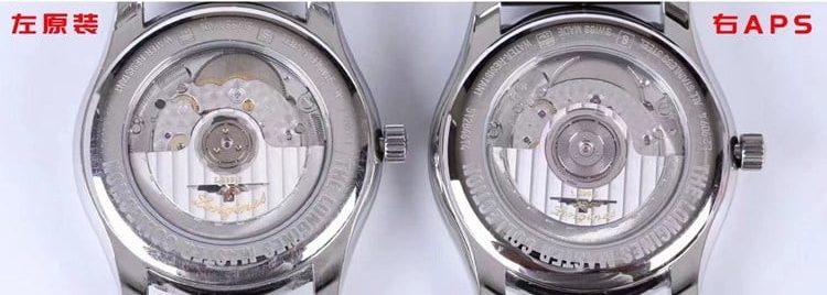 APS厂浪琴顶级复刻手表名匠系列L2.909.4.78.3月相对比正品评测机芯对比图