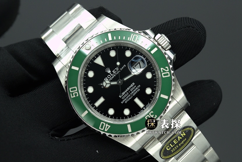 C厂潜航者劳力士1:1复刻手表夜光深绿盘钢带款m126610lv-0002