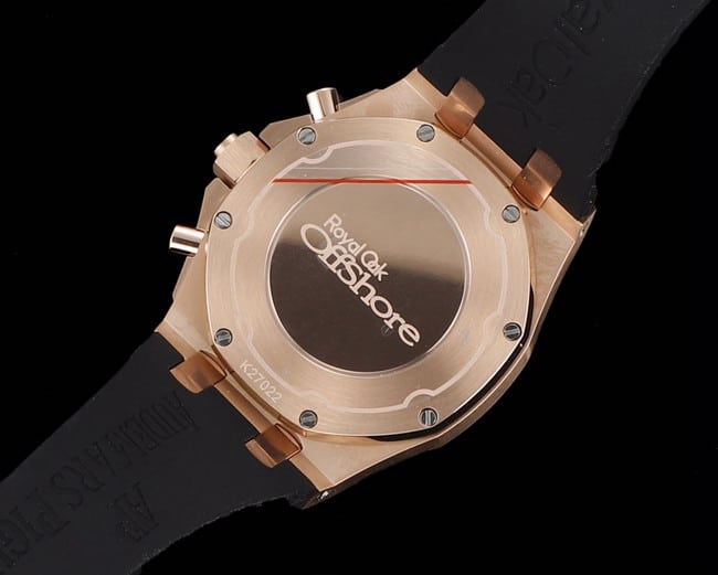 顶级爱彼复刻表Audemars Piguet 皇家橡树玫瑰金色壳女款多功能计时机械腕表机芯图