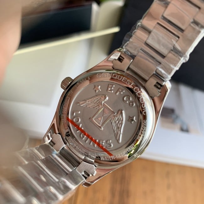 顶级复刻原单浪琴康铂系列防水手表底盖图