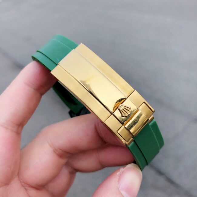 TW厂顶级复刻表劳力士ROLEX宇宙计时迪通拿系列碳纤维黑盘绿底男士机械手表表扣图