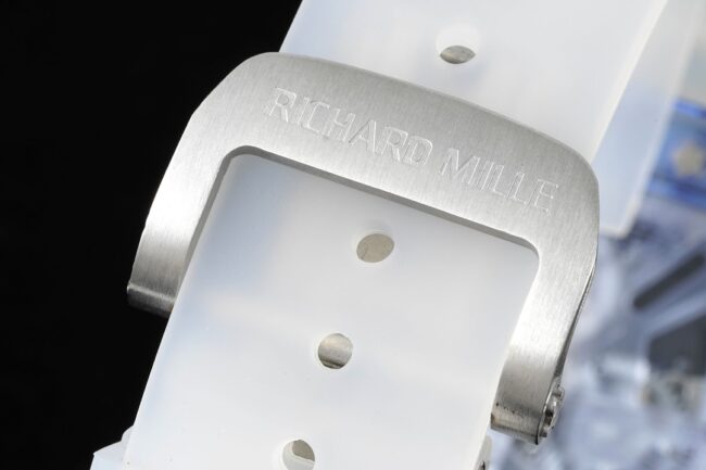 顶级复刻理查德米勒一代传奇RM12-01陀飞轮蓝宝石透明版的非凡运动品质表扣图