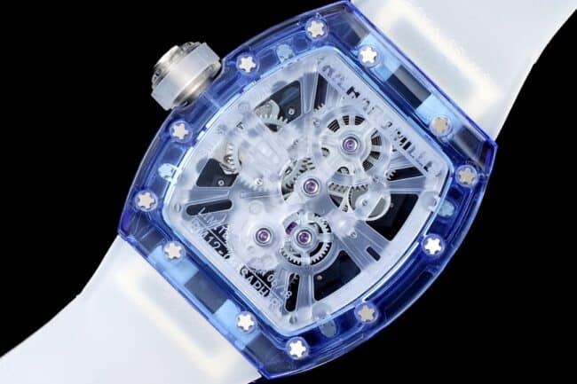 顶级复刻理查德米勒一代传奇RM12-01陀飞轮蓝宝石透明版的非凡运动品质机芯图