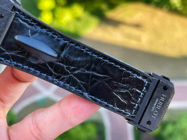 顶级复刻V6厂宇舶赛道蓝色风暴48MM王者至尊系列男士腕表表带图