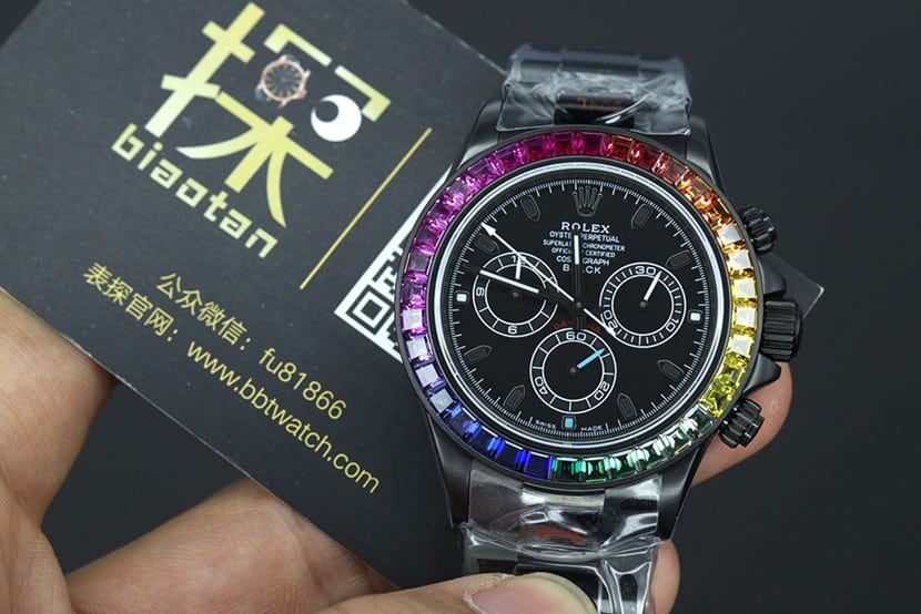 NOOB Hall of Fame watch rolex top replica daytona 4130 movement blaken modification models