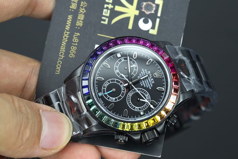 NOOB Hall of Fame watch rolex top replica daytona 4130 movement blaken modification models