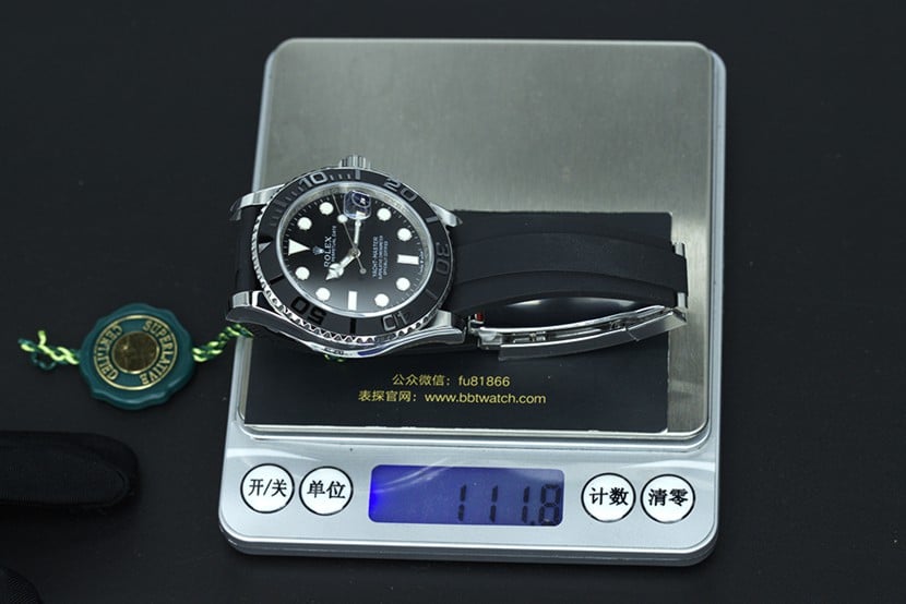 JVS劳力士复刻白游艇名仕3235机械男表重量