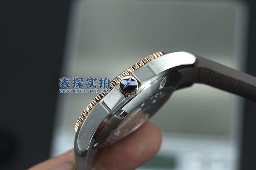 ZF厂浪琴康卡斯复刻表全自动机械男表侧面
