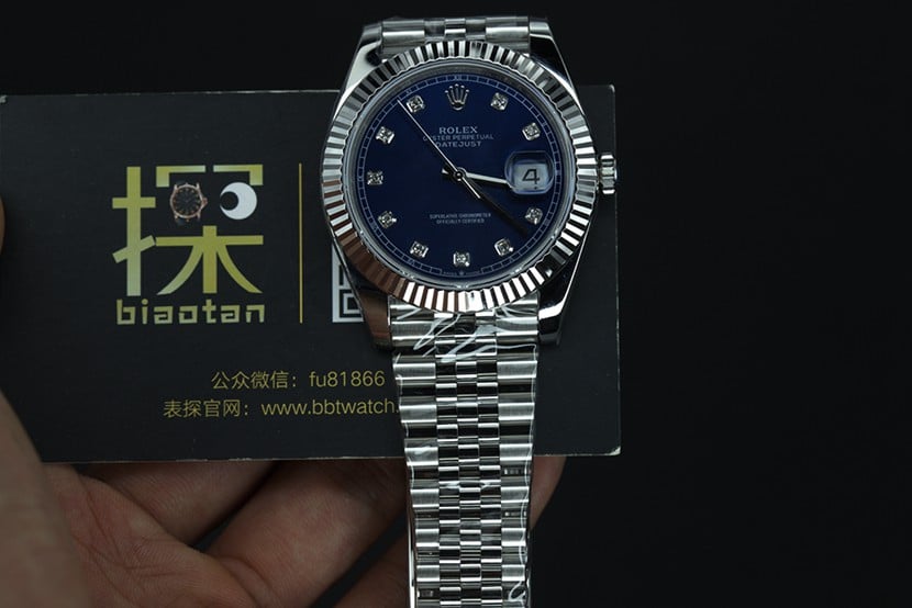 jvs劳力士蓝日志复刻表虎牙圈整体
