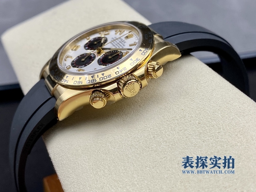 顶级高仿C厂劳力士 迪通拿4130机芯侧面