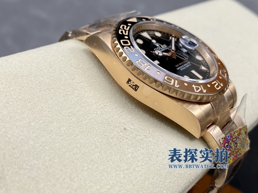 劳力士 全玫格林尼治3186机芯 904精钢侧面