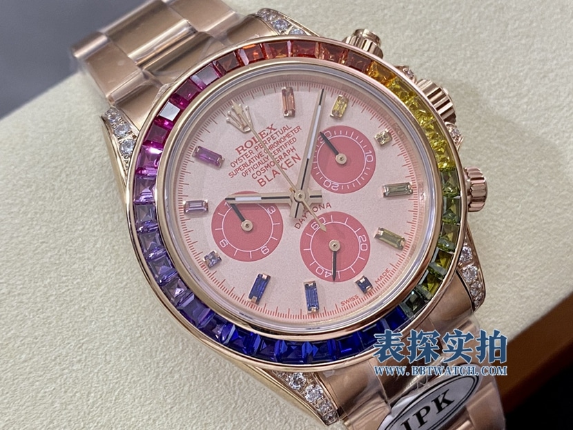 大厂精仿劳力士彩虹迪通拿腕表多少钱