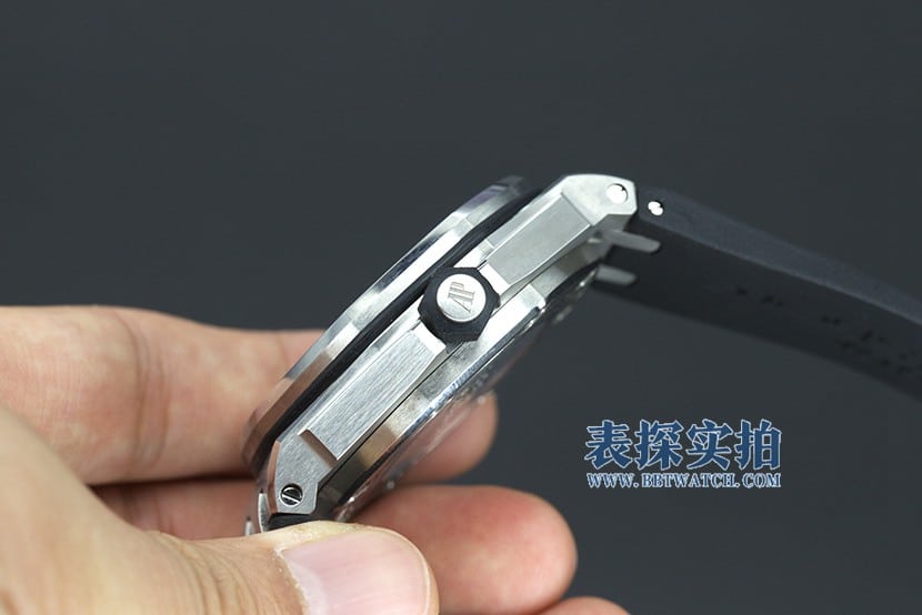 爱彼顶级复刻表jf皇家橡树15703厚度侧面