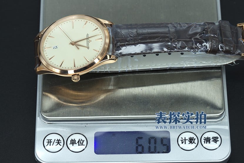 积家复刻表大师系列超薄机械男表重量