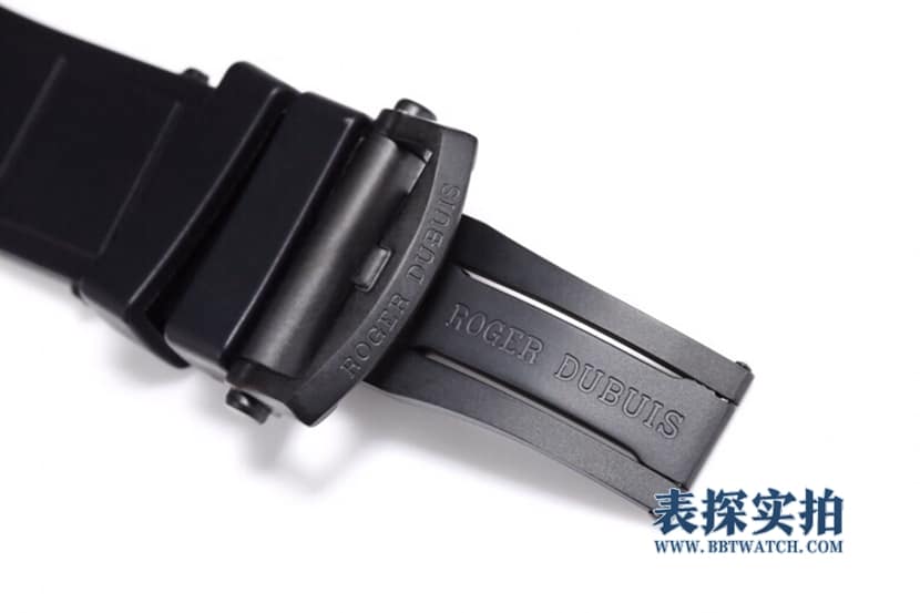 BBR王者罗杰杜彼1:1复刻手表碳纤维镂空陀飞轮黑色橡胶款表扣图