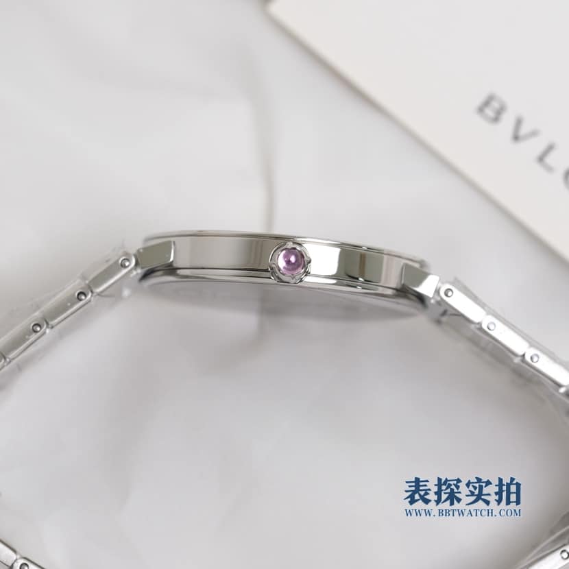 顶级复刻Bv宝格丽绿盘女士石英腕表侧面