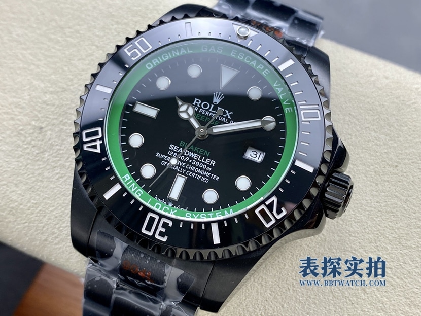 顶级复刻劳力士鬼王blaken定制版正面