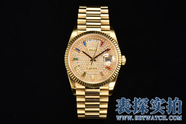 CS劳力士大厂精仿星期日志型36MM系列腕表_价位_款式图片_质量如何正面