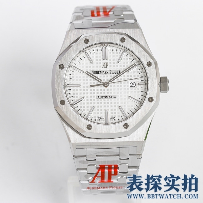 OR厂新品爱彼白钢顶级复刻皇家橡树Ap15400st腕表_价格_图片_质量怎么样 正面