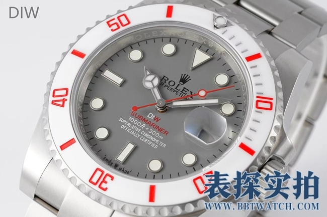 DIW劳力士大厂精仿新品定制款灰盘水鬼完美呈现_价位_款式图片_质量如何正面