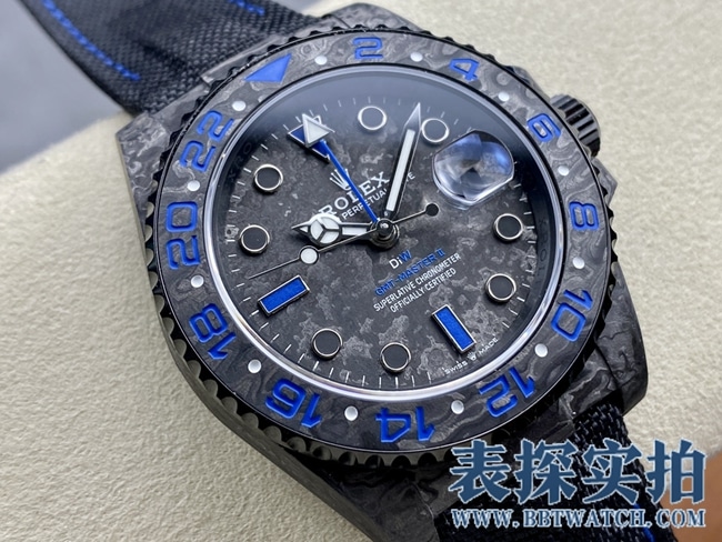 VS劳力士格林尼治顶级高仿碳纤维表壳佩戴轻便_多少钱_图片_做工怎么样 正面