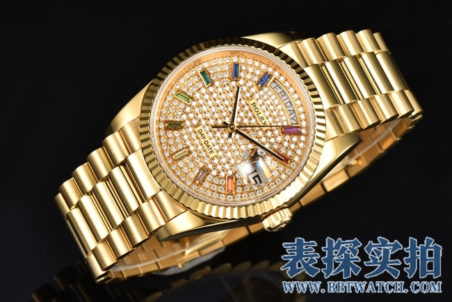 CS劳力士大厂精仿星期日志型36MM系列腕表_价位_款式图片_质量如何正面