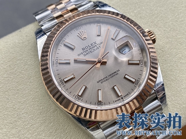 VS劳力士顶级复刻灰盘日志41MM腕表_价格_图片_质量怎么样正面