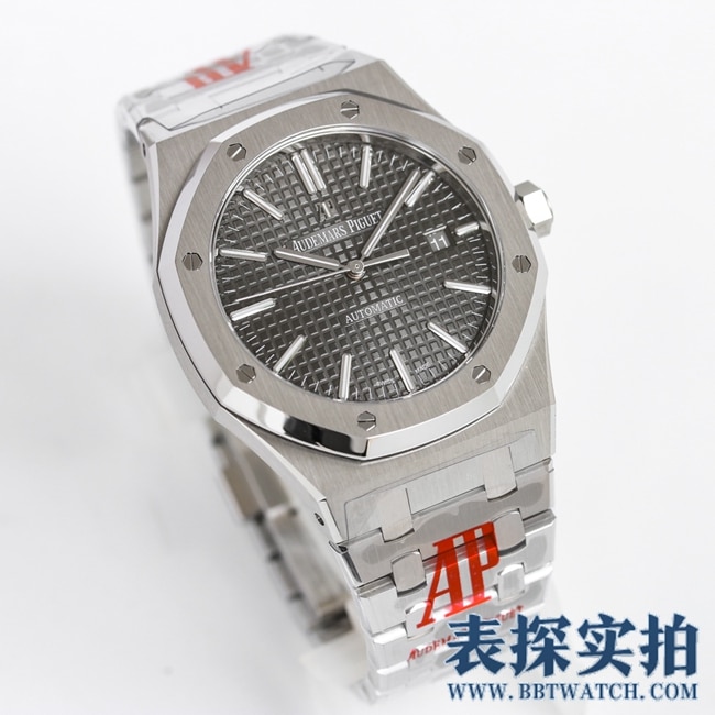 OR厂新品爱彼皇家橡树黑盘大厂精仿Ap15400st腕表正面