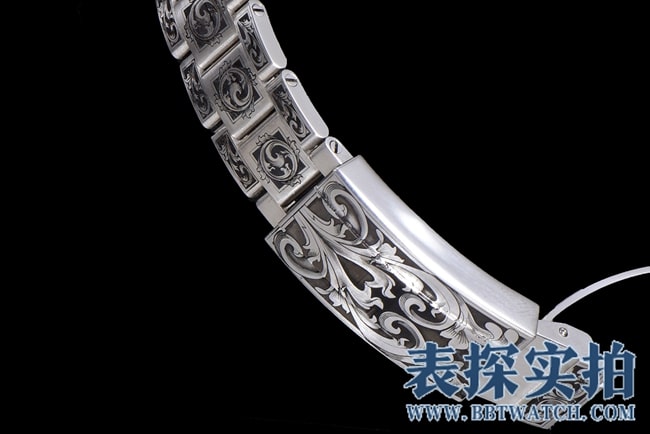 劳力士黑水鬼大厂精仿手工雕金男士腕表_价位_款式图片_质量如何表扣