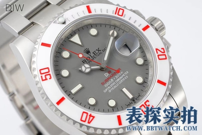 DIW劳力士大厂精仿新品定制款灰盘水鬼完美呈现_价位_款式图片_质量如何正面