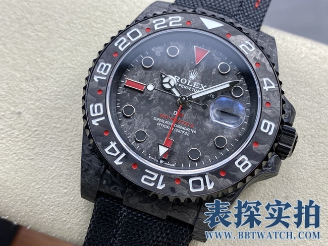 VS劳力士格林尼治大厂精仿碳纤维表_价位_款式图片_质量如何正面