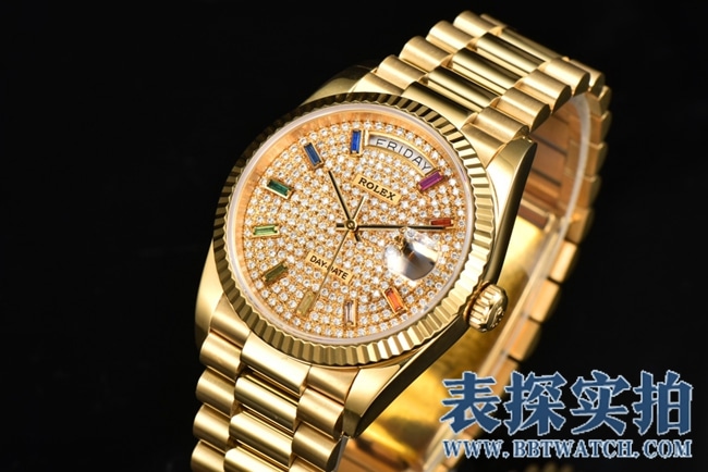 CS劳力士大厂精仿星期日志型36MM系列腕表_价位_款式图片_质量如何正面