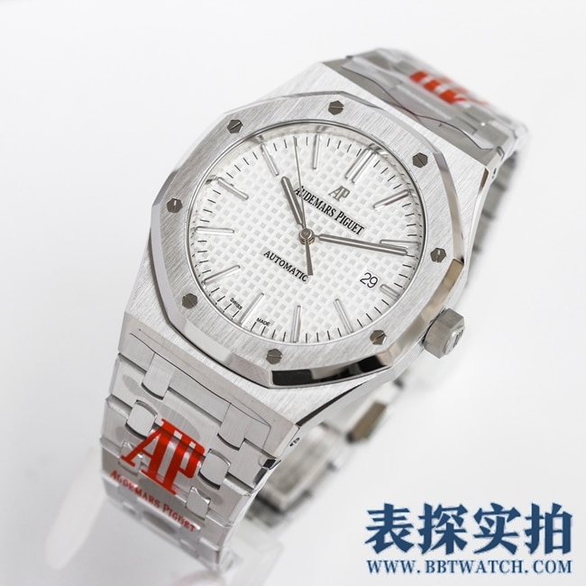 OR厂新品爱彼白钢顶级复刻皇家橡树Ap15400st腕表_价格_图片_质量怎么样 正面