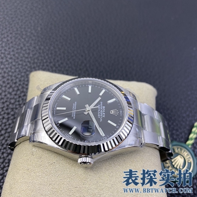 VS劳力士顶级高仿黑盘日志型腕表_多少钱_图片_做工怎么样 侧面