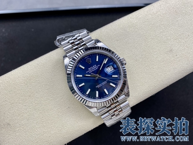 VS顶级复刻劳力士蓝盘日志41MM腕表_价格_图片_质量怎么样 正面