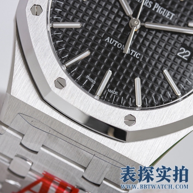 OR厂爱彼顶级高仿黑盘皇家橡树Ap15400st腕表_多少钱_图片_做工怎么样 细节