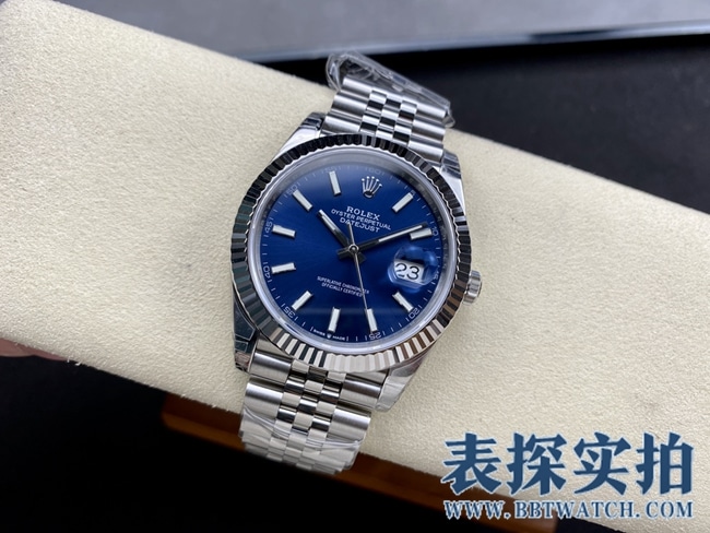 VS顶级复刻劳力士蓝盘日志41MM腕表_价格_图片_质量怎么样 正面